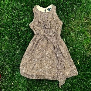 Cheetah Print Ruffle Dress